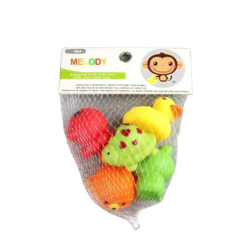 새로운 디자인 다채로운 부동 수영 목욕 동물 장난감 5 세트 아기 물 장난감