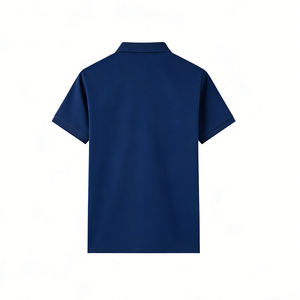 Polo à manches courtes personnalisé avec logo, de haute qualité, pour les déplacements professionnels, en polyester, respirant et anti-transpiration, pour hommes - Product Image 2
