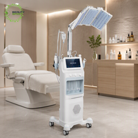 Appareil professionnel de rajeunissement cutané par hydrodermabrasion et jet d'oxygène 12 en 1