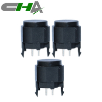 C3002A-C1 12*10mm Interrupteur à bouton-poussoir SPST à tête plate avec bornes traversantes à montage en une seule étape