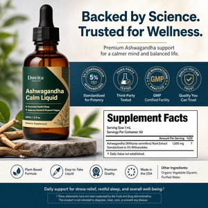 Private Label Ashwagandha Calm Liquid Dietary <b>Supplement</b> 60 mL <b>Herbal</b> Tincture Amla Essence for Sleep and Daily Wellness - Product Image 2
