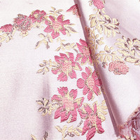 Tissu métallique pour robe à motif de brocart