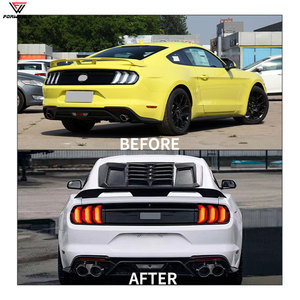 ชุดแต่งตัวถังรถยนต์แบบเต็มคันสำหรับ <span class=keywords><strong>Ford</strong></span> <span class=keywords><strong>Mustang</strong></span> GT500 ปี 2018-2023 สภาพใหม่ พร้อมกันชนหน้า-หลังและกระจังหน้า - Product Image 4