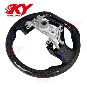 พวงมาลัยคาร์บอนไฟเบอร์ฟอร์จตามสั่งสำหรับ Honda 2012-2015 Civic Si Coupe Type R Si Sedan HYBRID Tourer - Product Image 4
