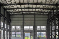 Bâtiment d'usine préfabriqué en structure acier à prix réduit, tailles personnalisables, plans d'atelier et d'entrepôt, garantie 3 ans, résistant aux vents forts
