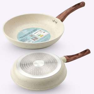 Sartén de aluminio en oferta, sartén para saltear con revestimiento antiadherente para estufas de gas e inducción. - Product Image 2