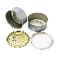 Boîte de conserve ronde vide en fer blanc imprimée OEM, 2 pièces, pour thon, usage chimique, origine Shandong, modèle 200 # -400 #