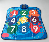 Tapis de danse numérique interactif pour enfants avec chiffres musicaux, tapis de jeu éducatif précoce pour l'apprentissage des rythmes