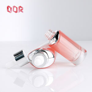 Botellas de vidrio con gotero para suero de 15ml, 30ml, 50ml, personalizadas para el cuidado de la piel, color rosa, botella vacía para loción o suero con tapa dorada o plateada. - Product Image 5