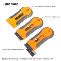 Grattoirs à lame pour vitres de voiture, outil de nettoyage de film vinyle, de décapage d'adhésif et de poudre céramique pour réparation de téléphones portables
