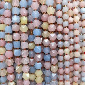 Groothandel 6Mm 8Mm Edelsteen Natuursteen Kralen Ster Veelhoek Gesneden Kristal Kwarts Morganiet Losse Kralen Voor Diy Sieraden Maken - Product Image 2