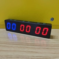 Stopwatch LED Bertenaga Baterai Magnetis Jam Dinding Digital Interval Mini Timer Gym