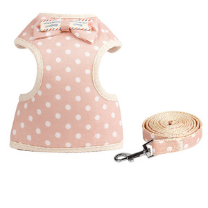 नई प्लेड गैर-रिट्रेटेबल पालतू पट्टा और हार्नेस सेट बनियान-शैली बिल्लियों और कुत्तों के लिए सभी मौसमों पालतू परिधान थोक - Product Image 4