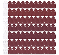 En stock 84 pièces de papier abrasif pour ponceuse à main 100x140mm 5 trous P40-P320 Grain P40-P320 à fixation auto-agrippante pour ponçage de précision bois et métal Livraison rapide