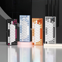 Teclado Mecánico para Juegos Weikav NUT75 de Aleación de Aluminio, Inalámbrico de 8Khz, 10000mAh, Estructura de Liberación Rápida GASKET para Win/Mac
