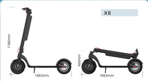 Trottinette adulte très vendue, certifiée CE, cadre pliable, roues en PU, siège inclus, vitesse 25 km/h - Product Image 3