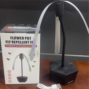 Ventilateur anti-mouches flexible en gros pour usine avec 3 modes <span class=keywords><strong>de</strong></span> puissance/Batterie et USB/Rechargeable pour Dropshipping/Revendeurs - Product Image 4