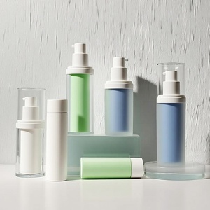 15ml 30ml Frosted Round Airless <b>Pump</b> <b>Bottle</b> Luxury Cosmetic Skincare Refillable Serum Lotion Empty Fancy Premium Container - Product Image 5