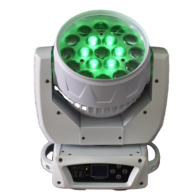 MAC Aura 19pcs 15W LED Zoom Wash Beam Moving Head Light with 8-50 Zoom 95 CRI DMX512 Control for DJ Stage & Club
