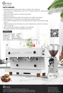 เครื่องชงกาแฟเชิงพาณิชย์สองหัวจ่าย เครื่องชงกาแฟเอสเพรสโซ - Product Image 4