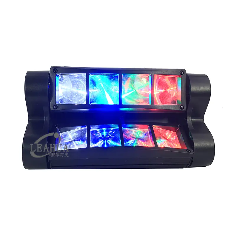 Buon prezzo Stage light 8 eyes 3W RGBW Mini LED Spider Beam piccola testa mobile DMX Control DJ Disco Night Club