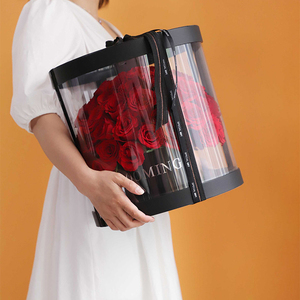 Boîte cadeau fleurs artificielles décor Roses nouveau cadeau de noël saint-valentin <span class=keywords><strong>Rose</strong></span> - Product Image 3
