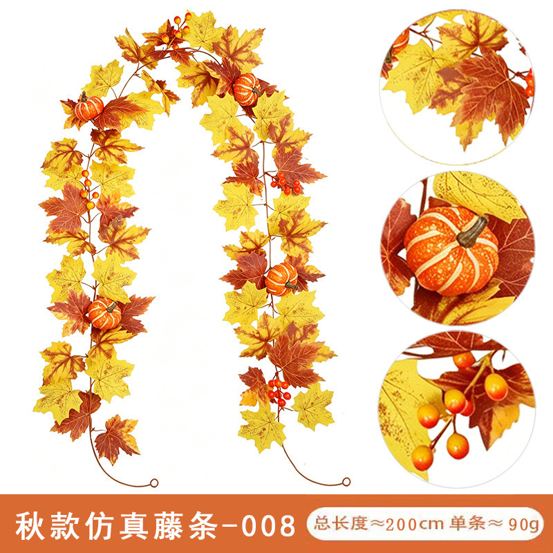 21 ไม้เท้าหวายจำลองฤดูใบไม้ร่วง - 008