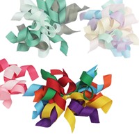 Ruban en tissu ondulé multicolore pour décorations de Noël DIY, bouteilles de vin, accessoires pour animaux de compagnie et emballages transfrontaliers
