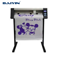 Máquina Cortadora de Vinilo Baiyin de Alta Precisión con Motor Paso a Paso Automático de 24 Pulgadas (730 mm) para la Venta