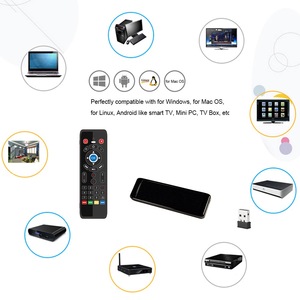 Souris volante 2,4G tactile intégrale avec gyroscope, clavier à apprentissage IR, rétroéclairage 7 couleurs, télécommande Air Mouse pour Smart TV, Android Box, PC - Product Image 5