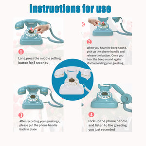 FiayaComアンティークオーディオテープレコーダー結婚式の電話メッセージ録音レトロなオーディオメッセージレトロなメッセージ告白電話 - Product Image 4