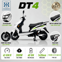Moto électrique certifiée CEE 72V 2000W, cyclomoteur 45km/h, scooter électrique haute vitesse 60km, pour trajets urbains adultes, vente en gros