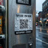 Autocollants personnalisés avec code QR holographique, papier adhésif résistant aux UV, imperméables, numéros de série variables, système de paiement, système de récompenses pour les épiceries