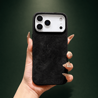 Coque de téléphone magnétique minimaliste de couleur unie pour iPhone, personnalisable