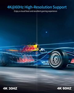 محول HDMI من SYONG بـ 5 مداخل ومخرج واحد بدقة 4K وتردد 60 هرتز مع تقنية HDR، محول HDMI 2.0 بـ 5 منافذ مع جهاز تحكم عن بعد بالأشعة تحت الحمراء لمشغل <span class=keywords><strong>DVD</strong></span> والكمبيوتر المحمول وجهاز العرض والتلفزيون - Product Image 5