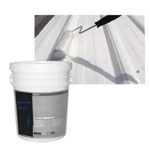 High elastomeric uv resistance waterproofing metal roof paint silicone waterproof coating for concrete roof seal