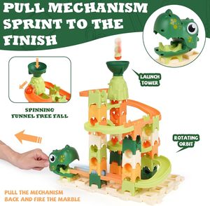 Çocuk mermer <span class=keywords><strong>Run</strong></span> yapı taşları <span class=keywords><strong>Dino</strong></span> oyuncak Montessori öğrenme kök tuğla labirent bulmaca seti yarış pisti mermerler labirent oyunu oyuncak seti - Product Image 2