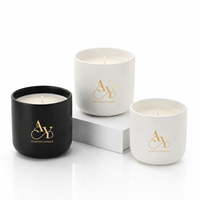 Vente en gros Pot en verre de luxe Cire de soja Aromathérapie Bougie parfumée Coffret cadeau Parfum d'intérieur Saint Valentin