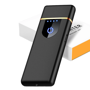 Briquet Électronique à Cigare Ultra-Mince Créatif à Empreinte Digitale Rechargeable par USB, en Plastique Écologique, Tendance et Personnalisé - Product Image 2