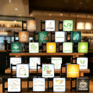 แม่เหล็กติดตู้เย็นแบบมีไฟ LED ลายกราฟิกตามสั่ง กล่องไฟแม่เหล็กขนาดเล็ก ป้ายร้านค้า ของตกแต่งตู้เย็น ของขวัญส่งเสริมการขาย - Product Image 2