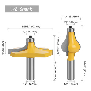 Fraise à un seul lameau en alliage de tungstène-cobalt pour machine à bois, outil de gravure - Product Image 2