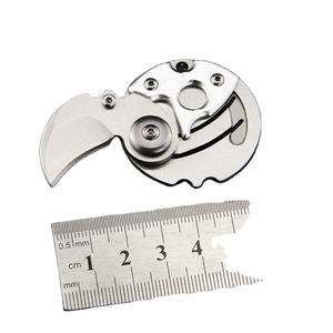 Llavero plegable portátil de acero inoxidable, cuchillo OEM personalizable, grado DIY para acampar - Product Image 1