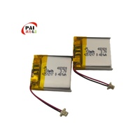 Batterie au lithium de haute qualité 402020 semi-solide 3,7 V 130 mAh avec cathode LiCoO2, 300 cycles, pour lunettes VR et casques Bluetooth