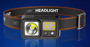 New High-intensity Dual-source LED Headlight Hand-waving <b>Sensor</b> Multi-functional USB Charging Head-mounted Work <b>Light</b> - Product Image 3