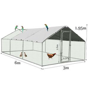 Vente en gros Cadre galvanisé Portable Grillage Poule <span class=keywords><strong>Cage</strong></span> Maison Extérieure Poulailler Mobile Grande <span class=keywords><strong>Cage</strong></span> Lapin pour Volaille - Product Image 1