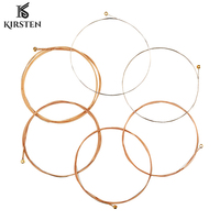 KIRSTEN PAT2 Anti-rust High Carbon Hexangular Steel Core Phosphor Bronze Wound Poly Coated 10/48 Nickel Plated Ball End Strings