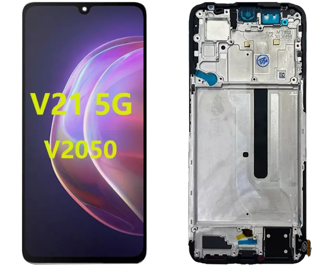 Mobile Phone TFT LCD Screen for Vivo V21 5G V2050 6.5" Touch Digitizer Assembly Replacement with 1 Year Warranty