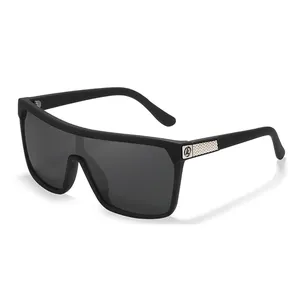Kdeam óculos de sol, kd803, logotipo personalizado, polarizado, à prova de vento, para ciclismo, masculino, grande, lente de segurança