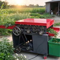Machine de séparation des feuilles et des tiges d'herbes, défoliant pour le traitement des feuilles fraîches et séchées d'armoise, de stévia, de perilla et d'aiguilles de pin