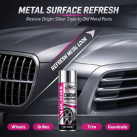 Peinture en aérosol pour jantes DSC SEVEN effet chrome premium 330ml 350ml finition argent métallisé haute couvrance